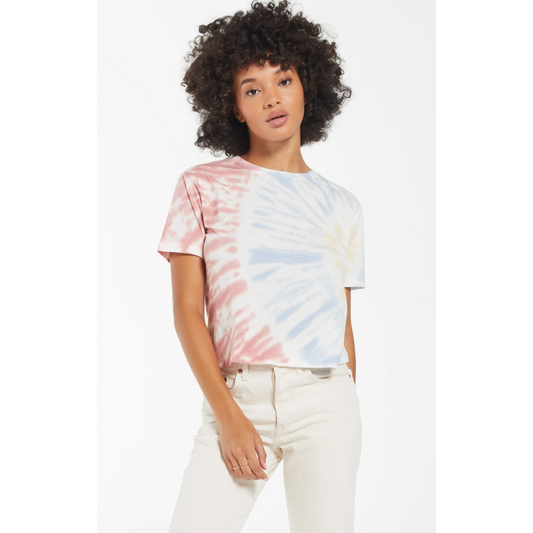 Sol Tie Dye Tee in White