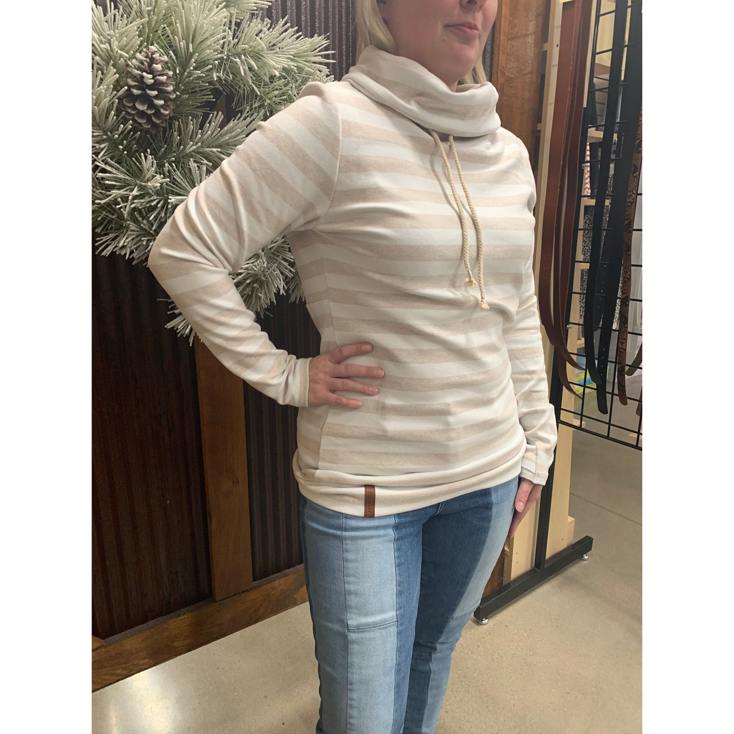 Naturally Needed Cowl Neck Sweatshirt