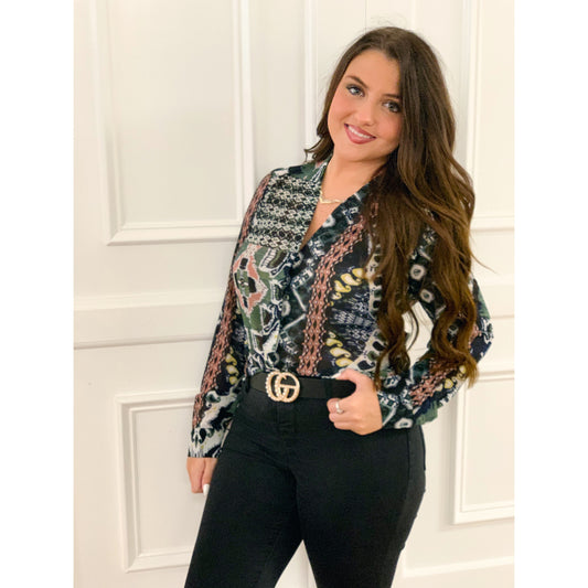 It's All In The Print Blouse