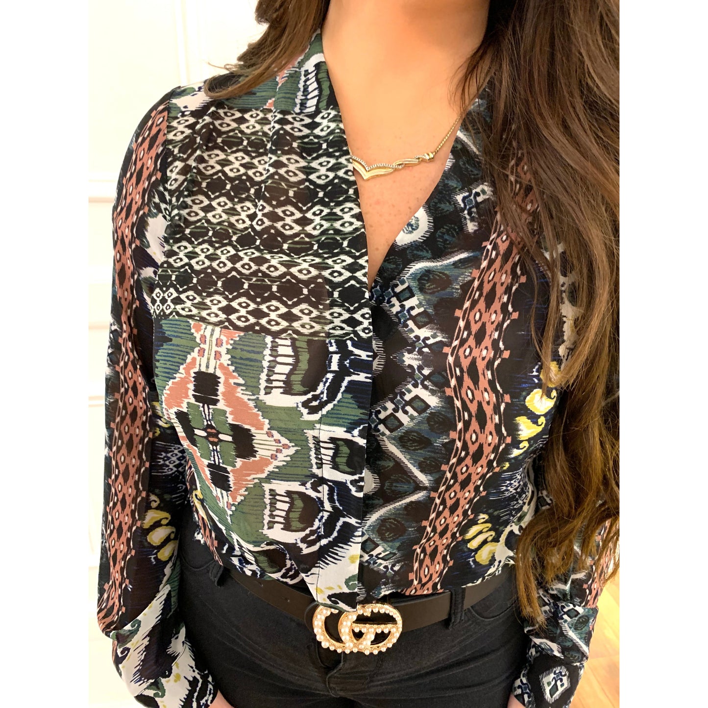 It's All In The Print Blouse