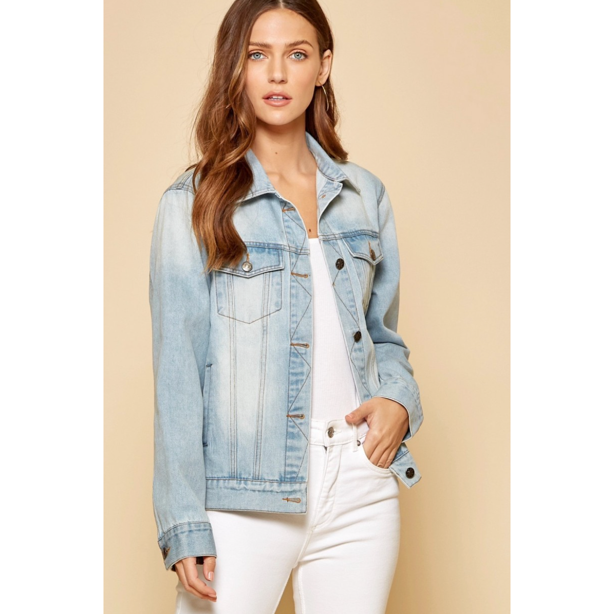 Floral Soul Embroidered Denim Jacket