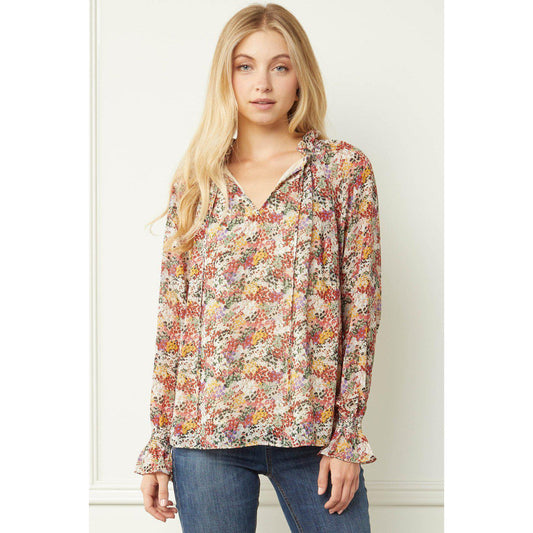 Soft Floral Print Blouse