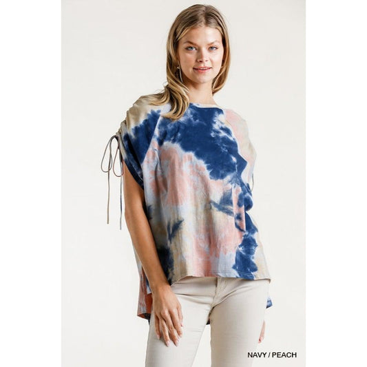 Tie Dye Cinched Top