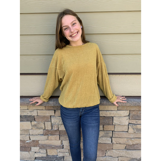 Second Best Knit Sweater In Mustard