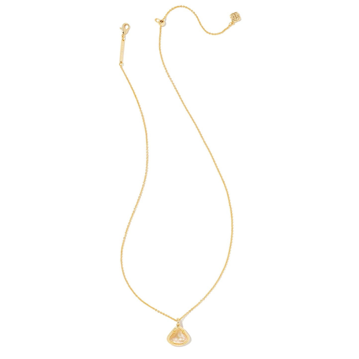 Kendall Pendant Necklace In Golden Abalone