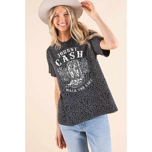Johnny Cash Leopard Tee
