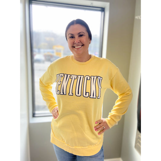 Kentucky Southlawn Yellow Poncho Crew