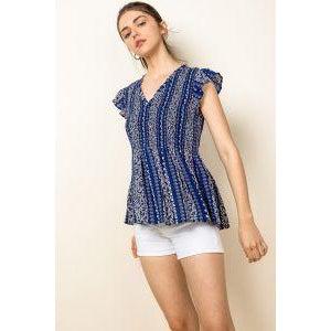 Marcie's Smocked Print Top