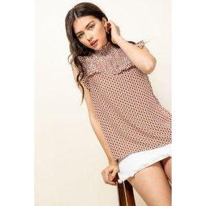 Geo Style Smock Top