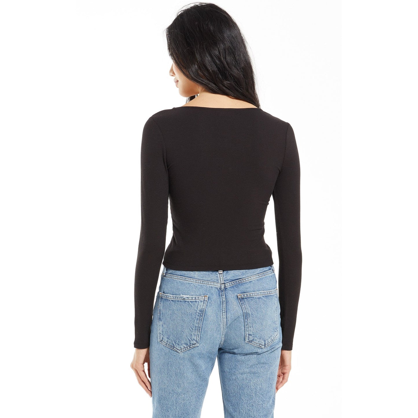 Peyton Cardigan Top In Black