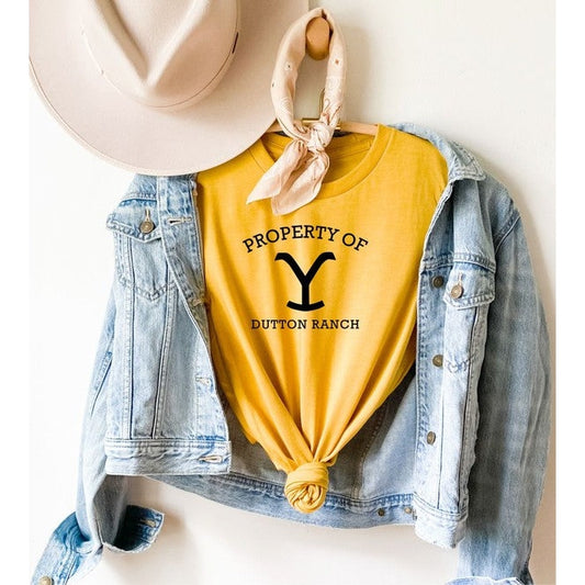 Curvy Property Of Dutton Ranch Tee