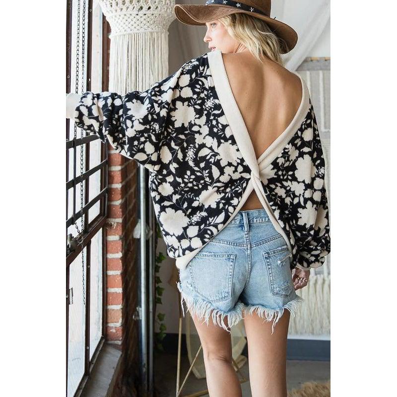 Reversible Sweatshirt Top