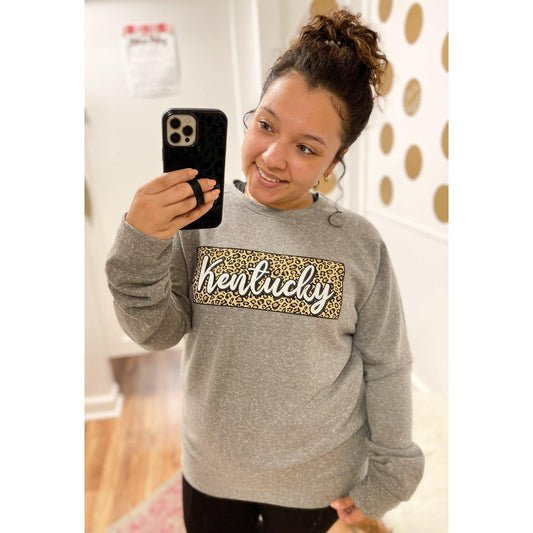 Curvy KY Leopard Square Crew