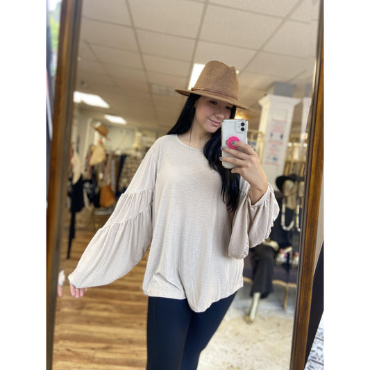 Tiered Puff Sleeve Top