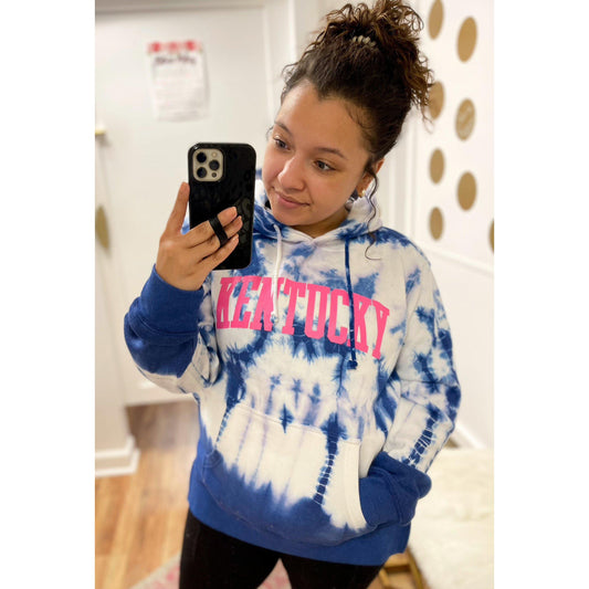Curvy KY State Tie Dye Hoodie 2X