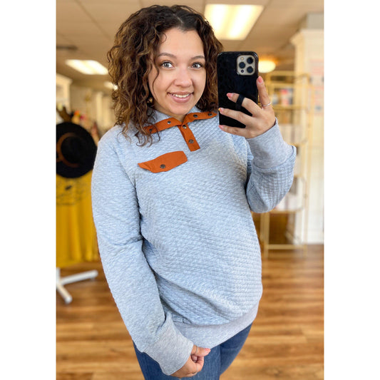 Haystacks Button Pullover