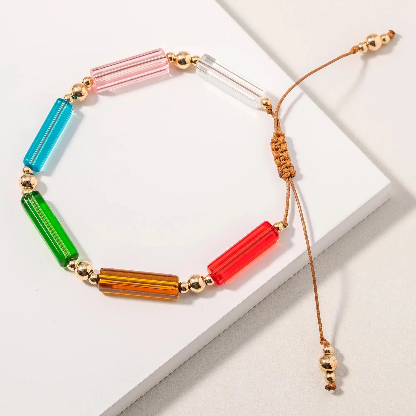 Long Beaded Bracelet in Multi