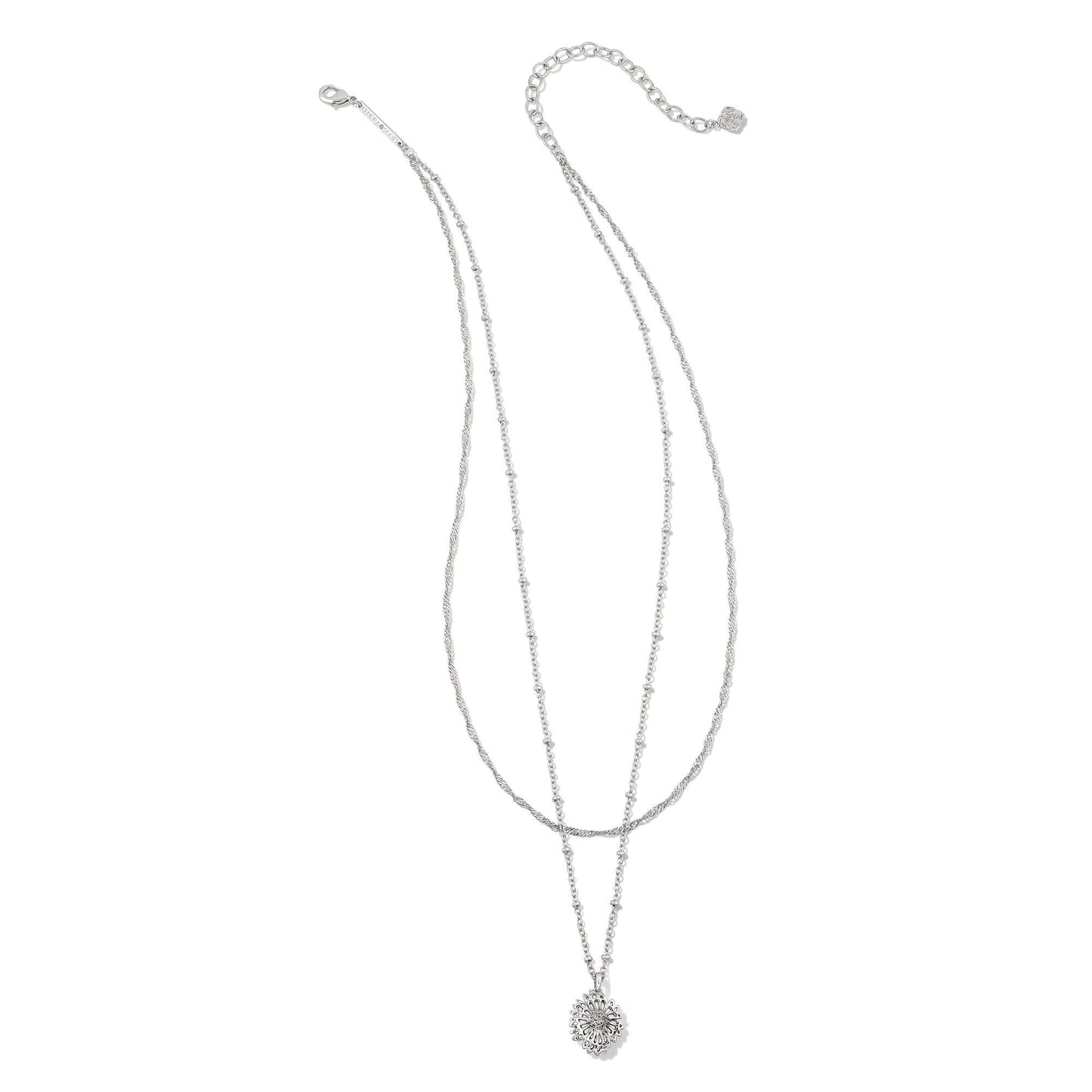 Brielle Multi Strand Necklace in Silver