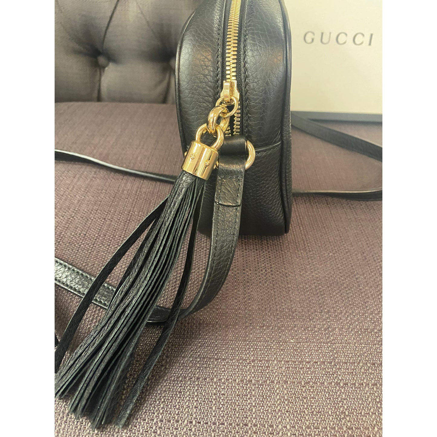Gucci Soho Leather Bag Black