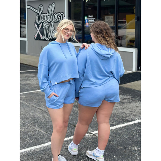 Simply Southern Cropped Hoodie in Splash