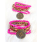 Hot Pink Leopard Bracelet Set
