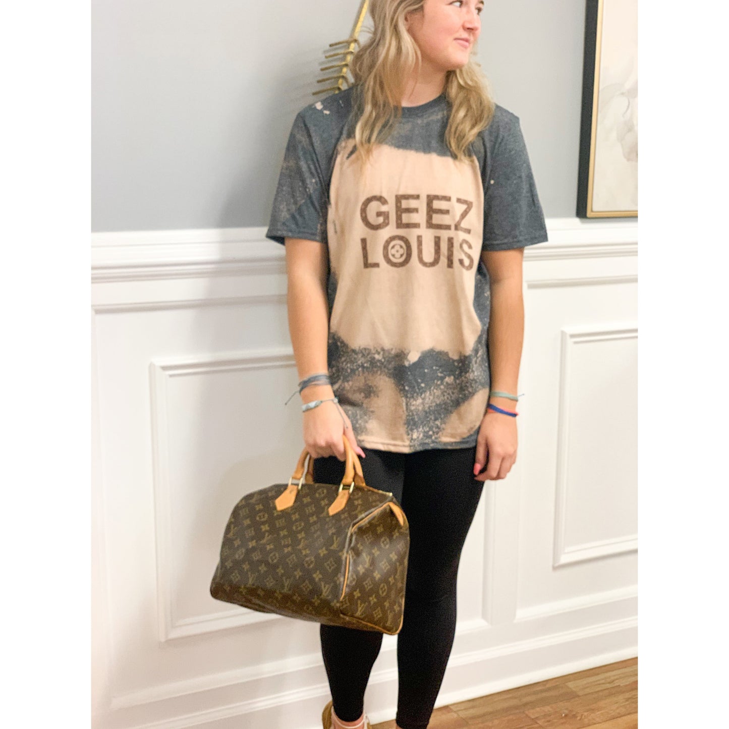 Living Luxe Acid Wash Geez Tee