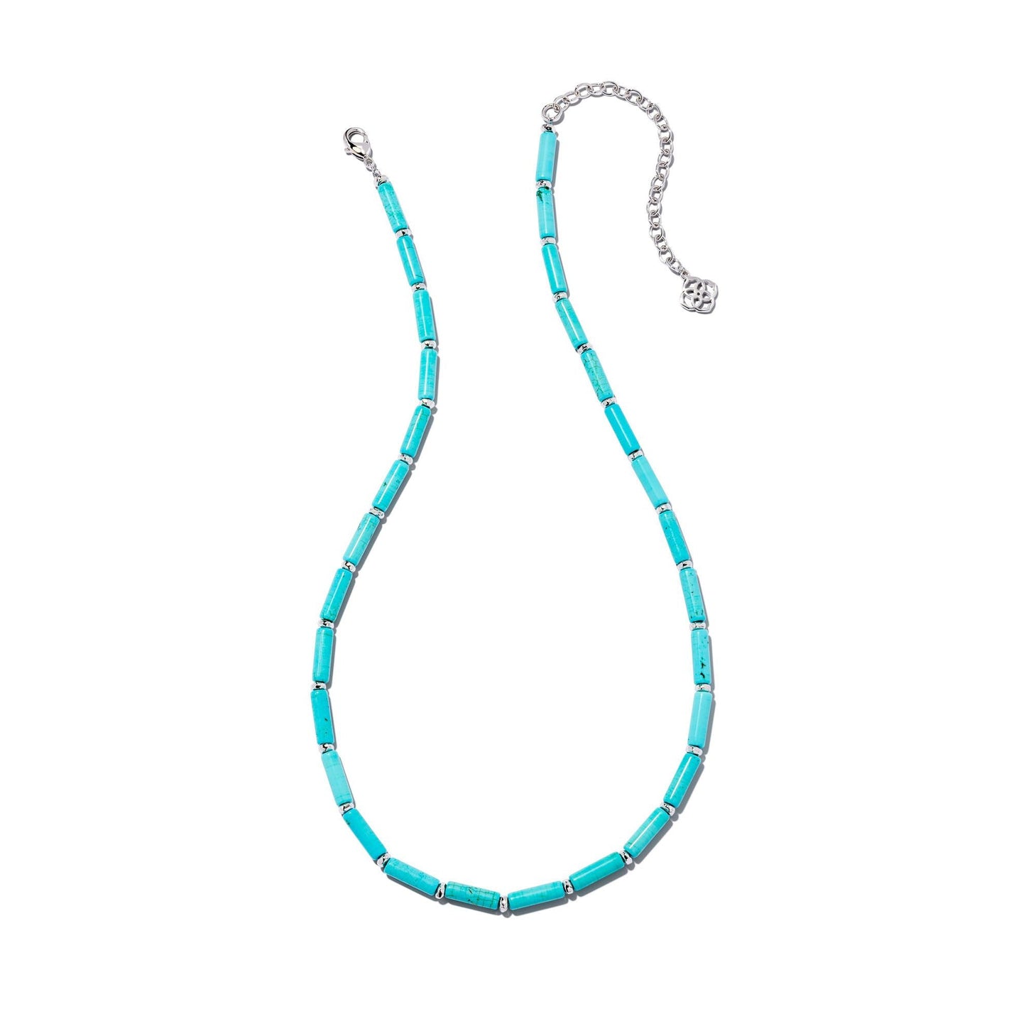 Ember Necklace in Rhodium Turquoise