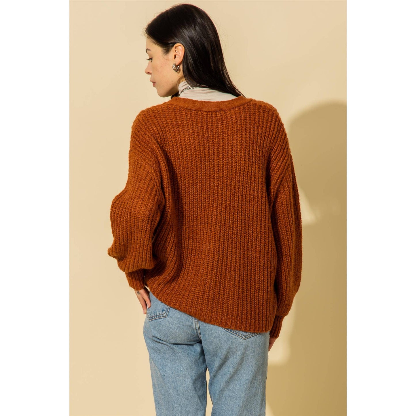 Forever Burnt Orange Favorite Cardigan