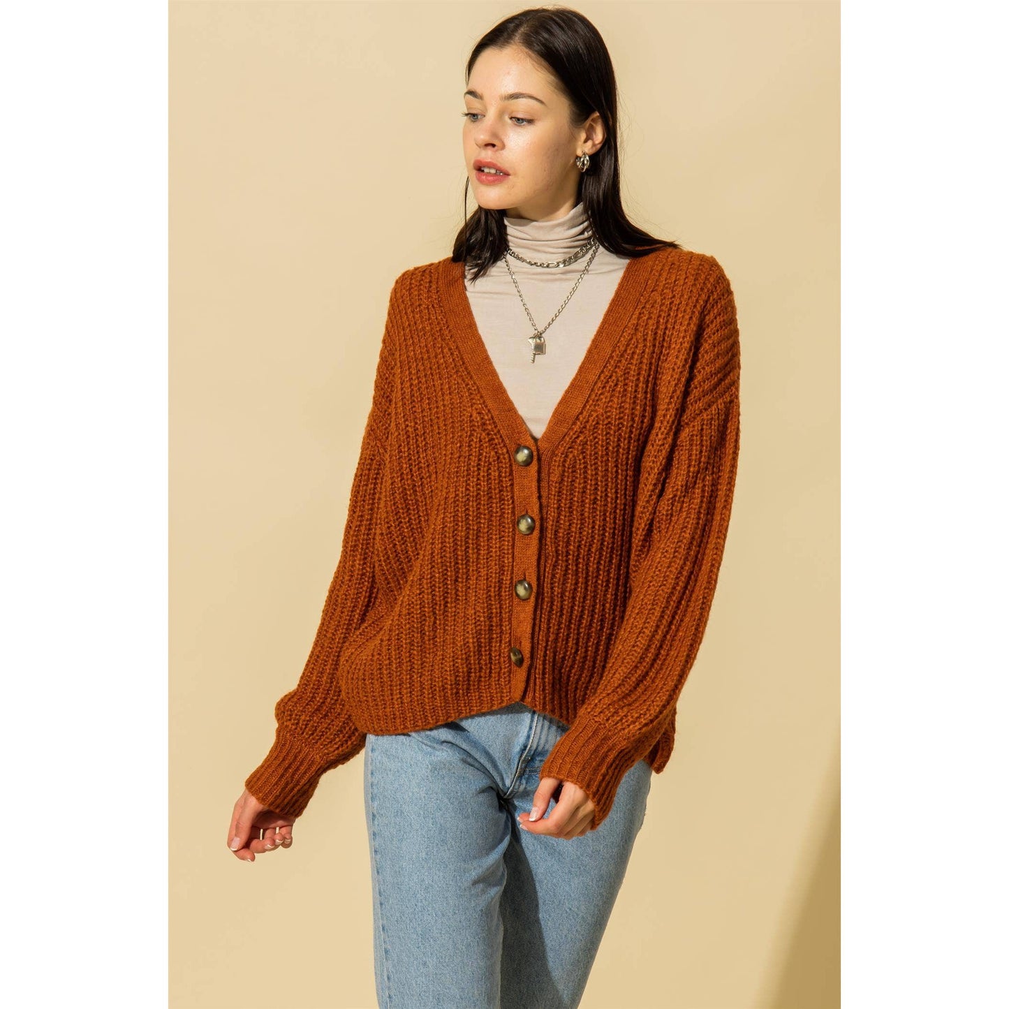 Forever Burnt Orange Favorite Cardigan