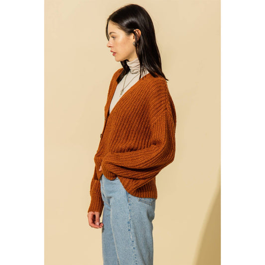 Forever Burnt Orange Favorite Cardigan