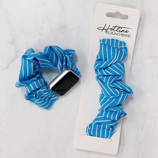 Blue Stripe Scrunchband