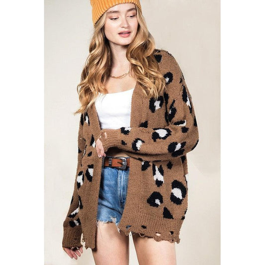 Cozy Mocha Leopard Cardigan