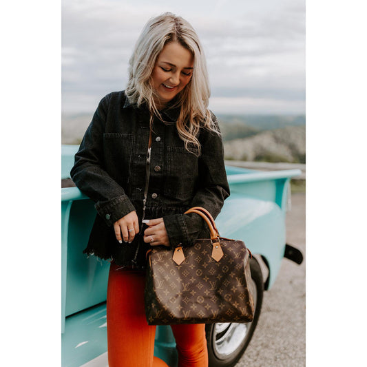 Banks Peplum Black Denim Jacket