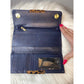Bria Leather Wallet Cheetah Navy