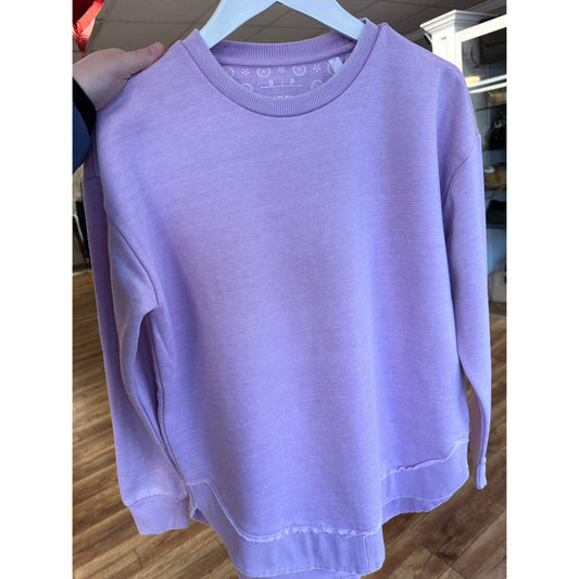 Royce Poncho Fleece Longsleeve Beach Purple