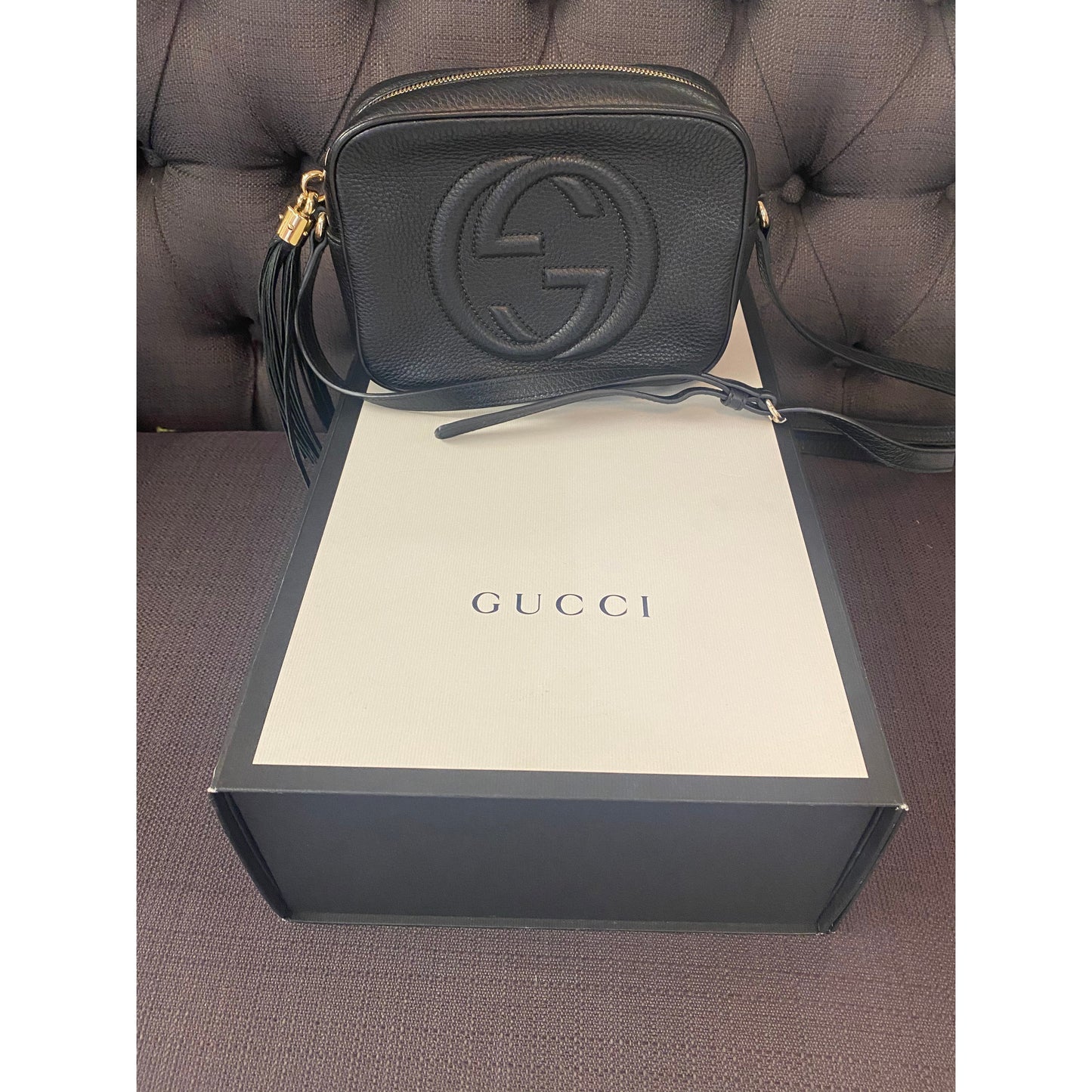 Gucci Soho Leather Bag Black