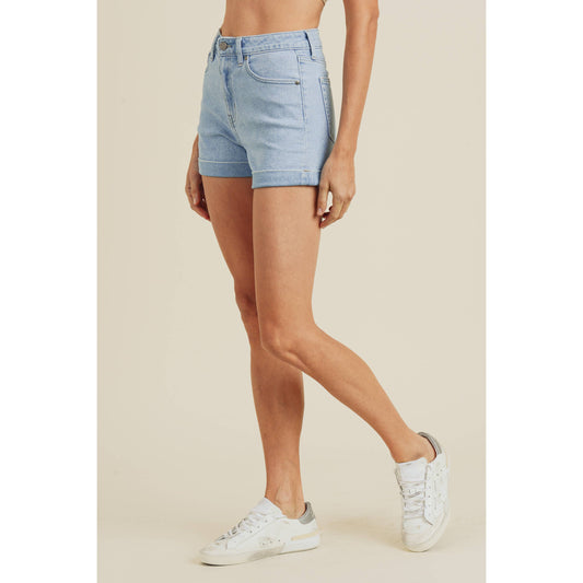 June High Rise Cuffed Shorts
