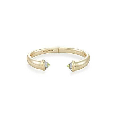 Jolie Cuff Bracelet Gold Dichroic Glass