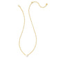 Cailin Crystal Necklace in Gold and Mother of Pearl