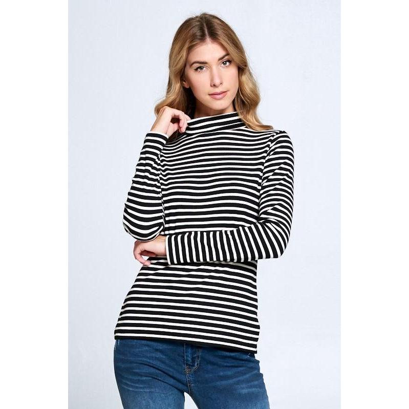 Fine In No Time Mock Neck Top