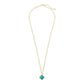 Fall 1 Mallory Pendant Necklace In Gold Variegated Turquoise