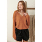 Jersey Knit Rust Top