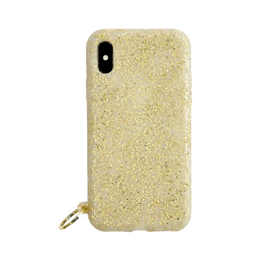 O-Venture Silicone Gold Confetti iPhone Case