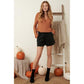 Jersey Knit Rust Top