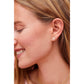 Mallory Stud Earrings in Gold Rose Quartz