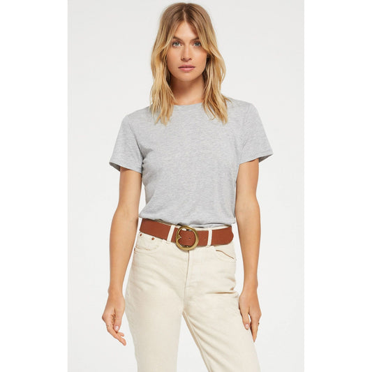 Easy Modal Tee In Heather Grey