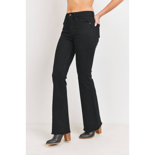Jackie Black High Rise Flare Denim