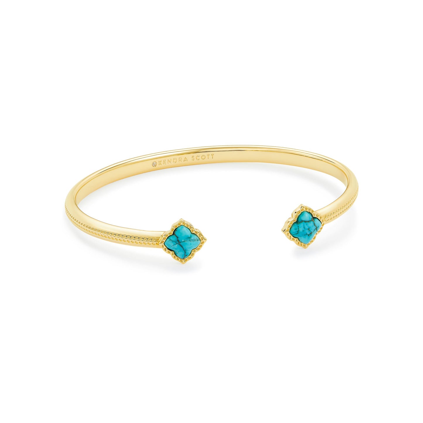 Fall 1 Mallory Cuff Bracelet In Gold Variegated Turquoise