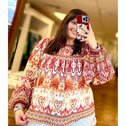 Sassy and sweet scoop neck top