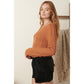 Jersey Knit Rust Top